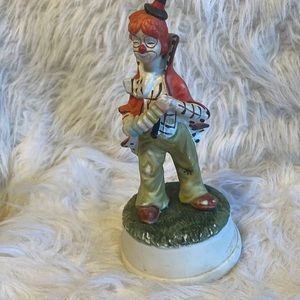 Vintage Musical Clown figurine